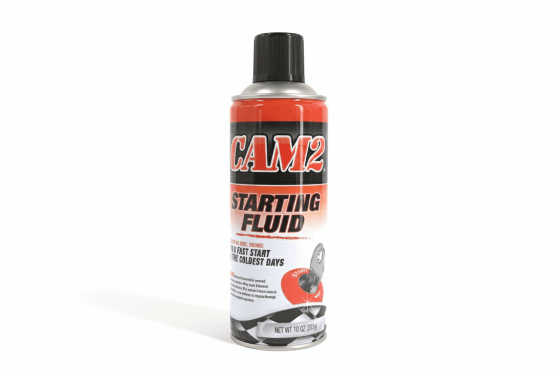A CM-2 starting fluid can for engine ignition aid.