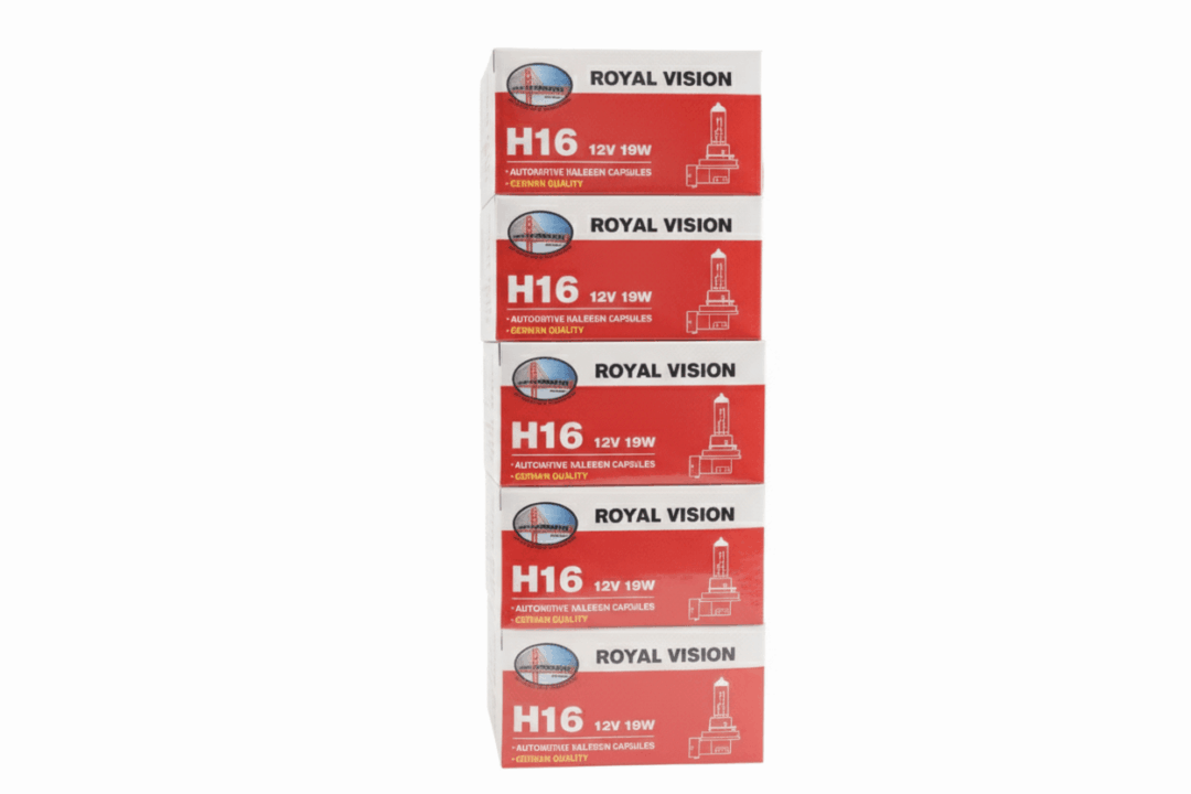 Royal Vision headlight bulb boxes display