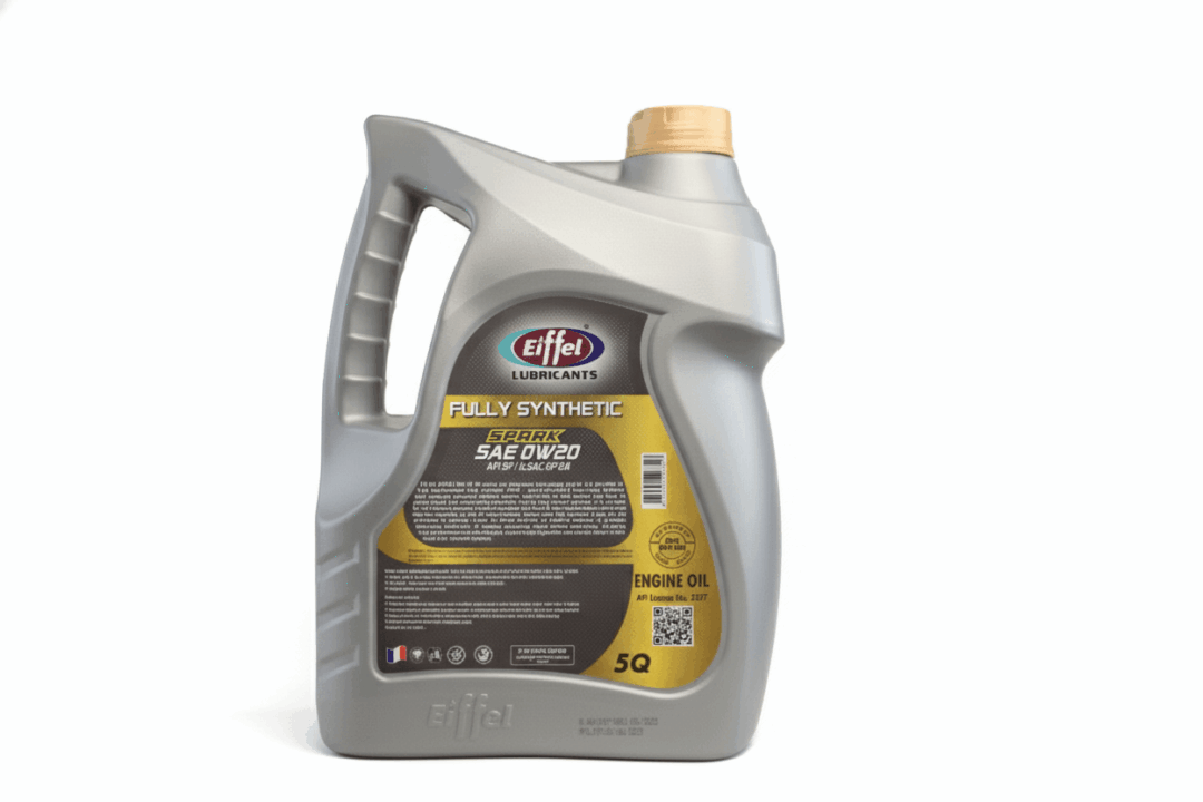A 4-liter container of fully synthetic motor oil for diesel vehicles.
