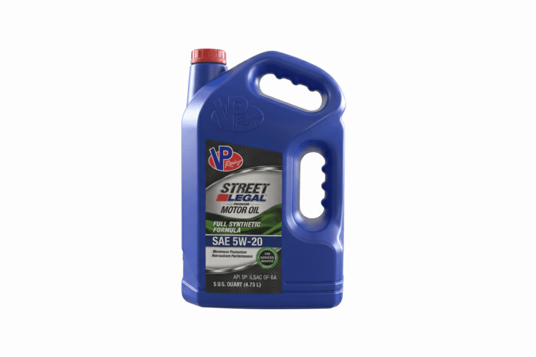 Full synthetic motor oil jug