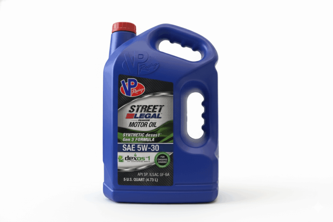 Synthetic motor oil, 5W-30 label