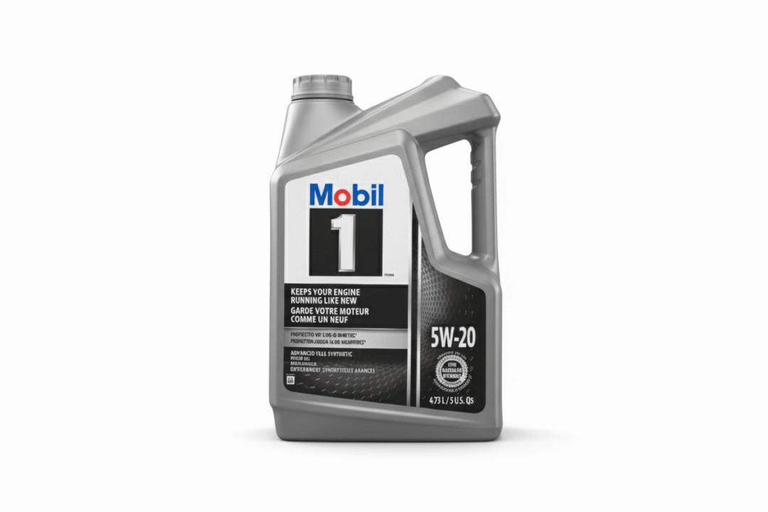 Engine oil bottle, gray design