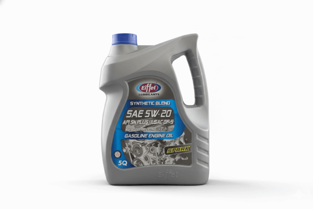 SAE 5W-20 oil bottle